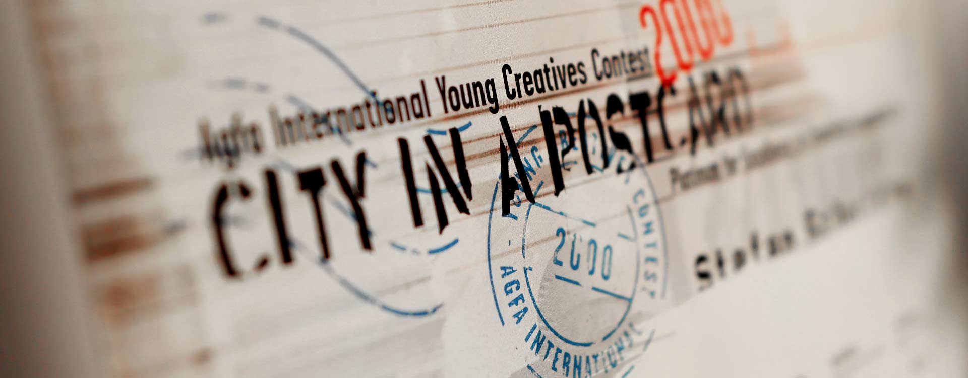 AGFA young creatives contest city in a postcard 2000 - impressions from the weeek with all the winners, Stefan Schultze designer from Berlin, platinum winner for the area if Germany with the citypostcard Potsdam