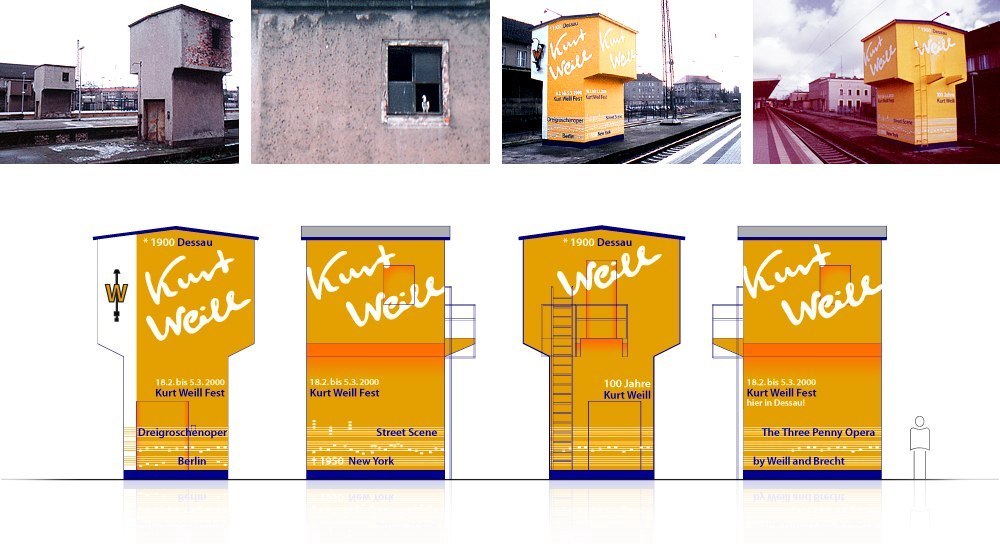 kurt weill, kurt weill festival, 100 jahre kurt weill, architecture makeover, facade design by designer Stefan Schultze