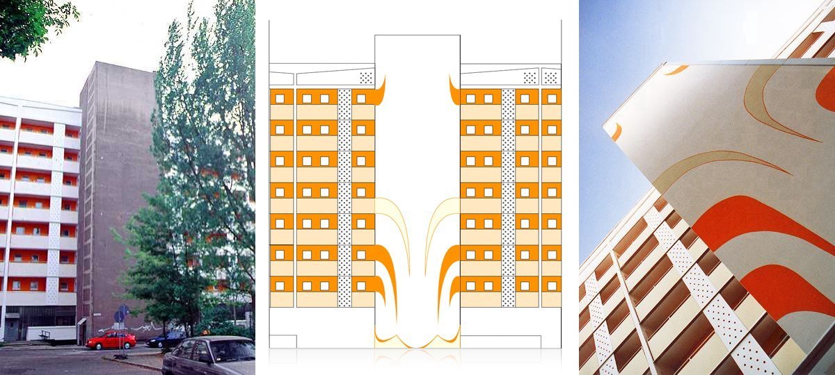 Architecture makeover, facade design, architecture mural, fassadenneugestaltung, fassadenmodernisierung, fassadenstil, fassadenfarbe, designer Stefan Schultze from Berlin