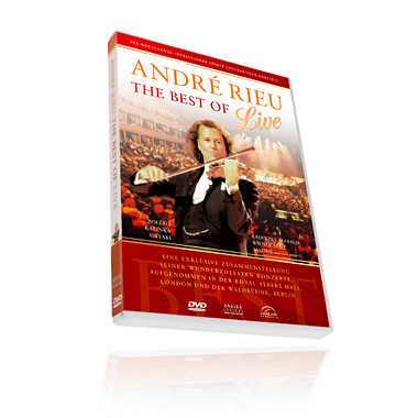 ANDR&Eacute; RIEU live BEST OF DVD cover artworks for this compilation of the coolest moments from THE ROYAL ALBERT HALL London and Waldbuehne Berlin, design back then by me, by Stefan Schultze, Orchestra, classical music DVD, andre rieu, performer, cover, artworks, cover designer
