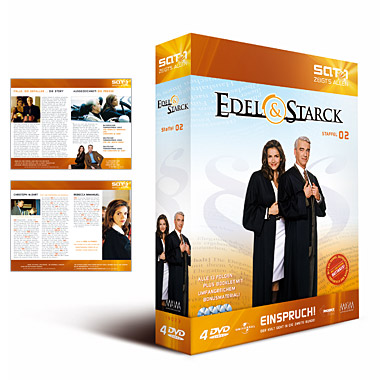 booklet layout and collectors box design by Stefan Schultze for DVDs of the Sa1.1 TV series EDEL UND STARK