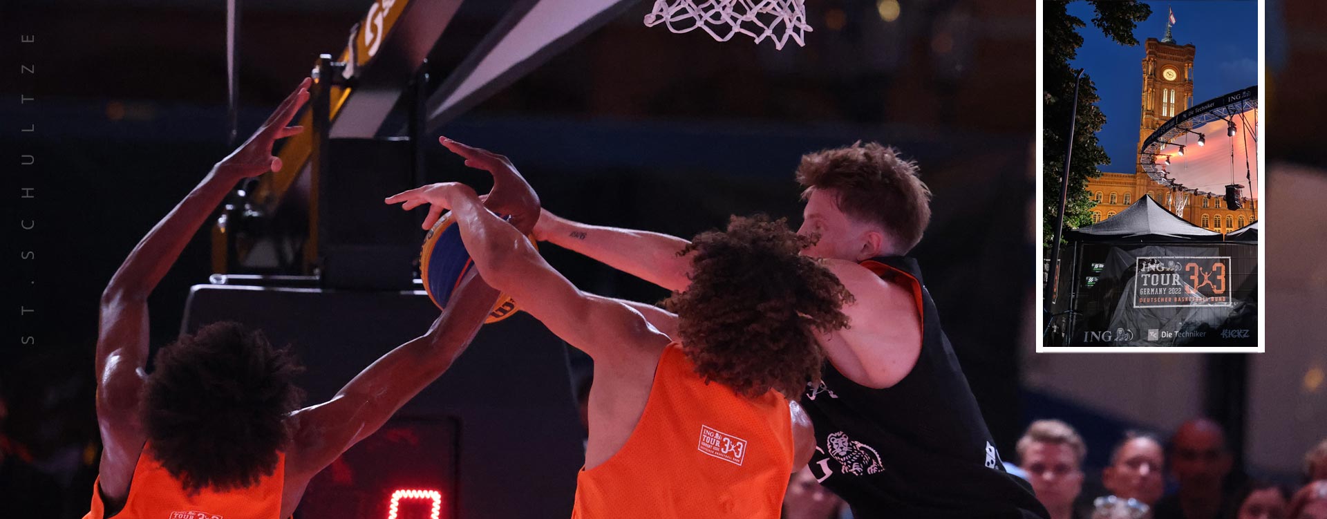 teamspirit, FIBA, FIBA3x3 Basketball tour 2022 Berlin on Alexanderplatz right next to Rotes Rathaus, one of the coolest sportsevents I´ve ever seen until then :), photography by Stefan Schultze