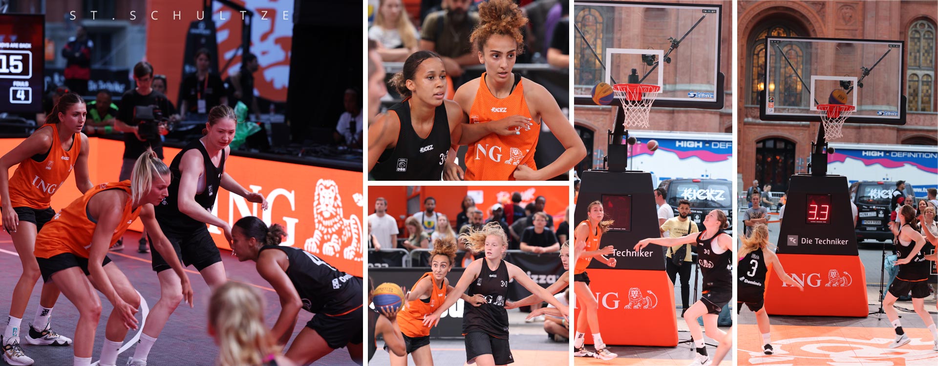FIBA, FIBA3x3 Basketball tour 2022 Berlin - here the basketball ladies - on Alexanderplatz right next to Rotes Rathaus, one of the coolest sportsevents I´ve ever seen until then :)