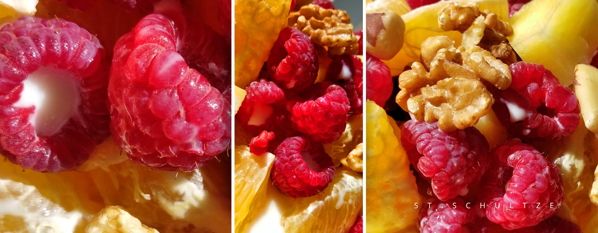 breakfastbowl, fruitbowl, superfoods, rasberries, oranges, nuts, foodphotography, cooking, breakfast, delicious, yummy, lecker, Foodfotografie, foodphotography, Erdbeeren, Ernte, fit, fitfood, healthy food