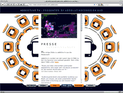 Microsite design for the No.1 VJs of that year, Addictive TV